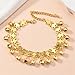 OIDIMS Boho Jingling Bell Anklet for Women Gold Plated Tassel Bracelet Adjustable Barefoot Chain with Vintage Dangling Sounds Bells Beads Indian Gypsy Beach Fashion Jewelry Summer Fashion Charm