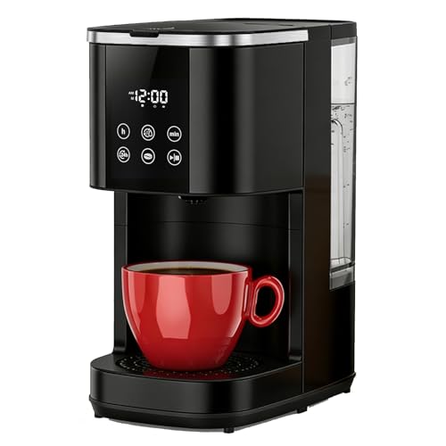 COWSAR Single Serve Coffee Maker, K Cup Coffee Brewer for Capsule and Ground Coffee