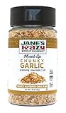 Jane's Krazy Chunky Mixed-Up Garlic Seasoning, 4.75 Ounce