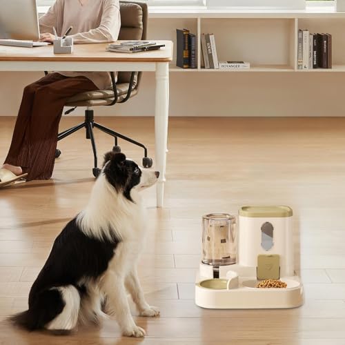 Auto Feeder Futterspender | Wasserspender für Haustiere | Katzenfutter und Wasserspender Set | Automatischer Futterspender und Tränke | Katze Auto Food Dispenser Bowl | Futterspender für