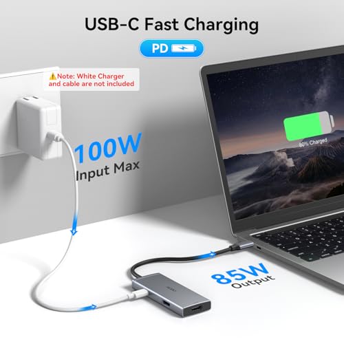 Image of USB C Docking Station Dual HDMI Monitor 4K 60 Hz USB C to Dual HDMI Adapter