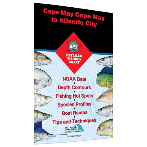 Cape May Fishing Map Cape May to Atlantic City