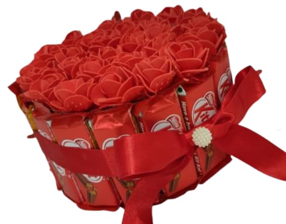 Break The Chocolate Gift Hamper For | Birthday |Nestle kitkat 12.8 gm × 15 red colour tissue flower × 20 (B0C8YSPMHF) Amazon Price History, Amazon Price Tracker