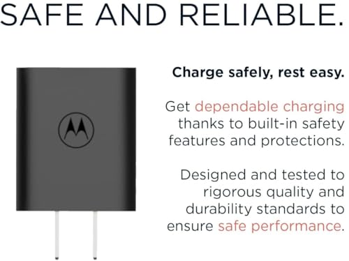 Image of Motorola 33W TurboPower Fast Charger Combo (Charger + USB-C Cable) - Powered for Moto G54 Power, Edge 40 Neo, Moto G Power 2025 & More