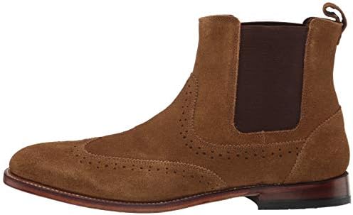 Stacy Adams Men's M2 Wingtip Suede Chelsea Boot, Tan, 7.5 D US | Image 7