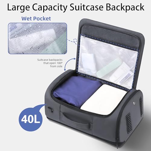 HOMIEE 40L Carry-On Backpack TSA Approved Travel Bag with USB Charging Port - image 2