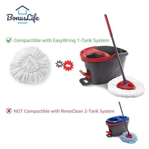 Image of BonusLife Mop Base Part for EasyWring Spin Mop 1-Tank System Only Old Version Plastic Kit Replacement