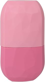 PureVie Ice Face Roller, Food-Grade Leak-Proof Silicone Cube, Reusable Ice Roller for Face & Eye Puffiness Relief, Beauty Facial Ice Rollers Ice Holder Mol, Skin Care Present for Women(Pink)