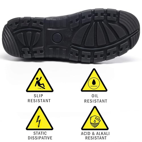 Men's Work Boots Steel Toe Soft Toe Waterproof Slip On Anti-Puncture Slip Resistant Safety Working Boots4