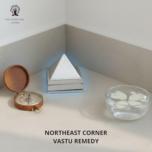 Image of The Spiritual Living Zinc Pyramid Set | 1.5 inch | North East | Kitchen | Bedroom | Vastu Dosh Remedies (वास्तु उपाय) | Home & Office | 3 Layer Zinc Pyramid for North-East Direction | Ishanya |
