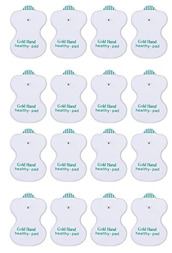 Image of AGAM Digital Therapy Machine Electrode Reusable TENS Unit Pads - Health Herald Replacement Pads, Strong Stick Gel, Universal Compatibility for Muscle Relief & Pain Therapy (16-Pack)