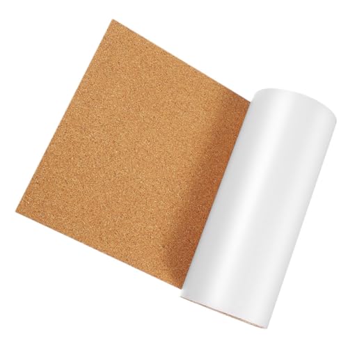 Abaodam Rollo de Corcho Autoadhesivo 600x300x2 Mm, Hoja de Tablero de Corcho Natural para Manualidades, Revestimiento de Cajones y Tablón de Anuncios, Almohadilla Adhesiva para Oficina,