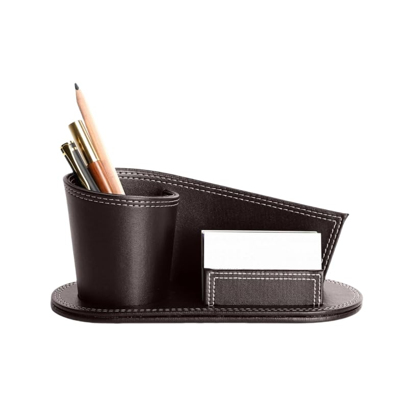 Porte-stylo classique en cuir PU idéal pour offrir à vos collègues