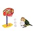 Jiamins Mascotas Pájaro Juguete kauen para Cotorra Papagayo Canasta Prop Trick Prop + 3 Unidades Pelotas