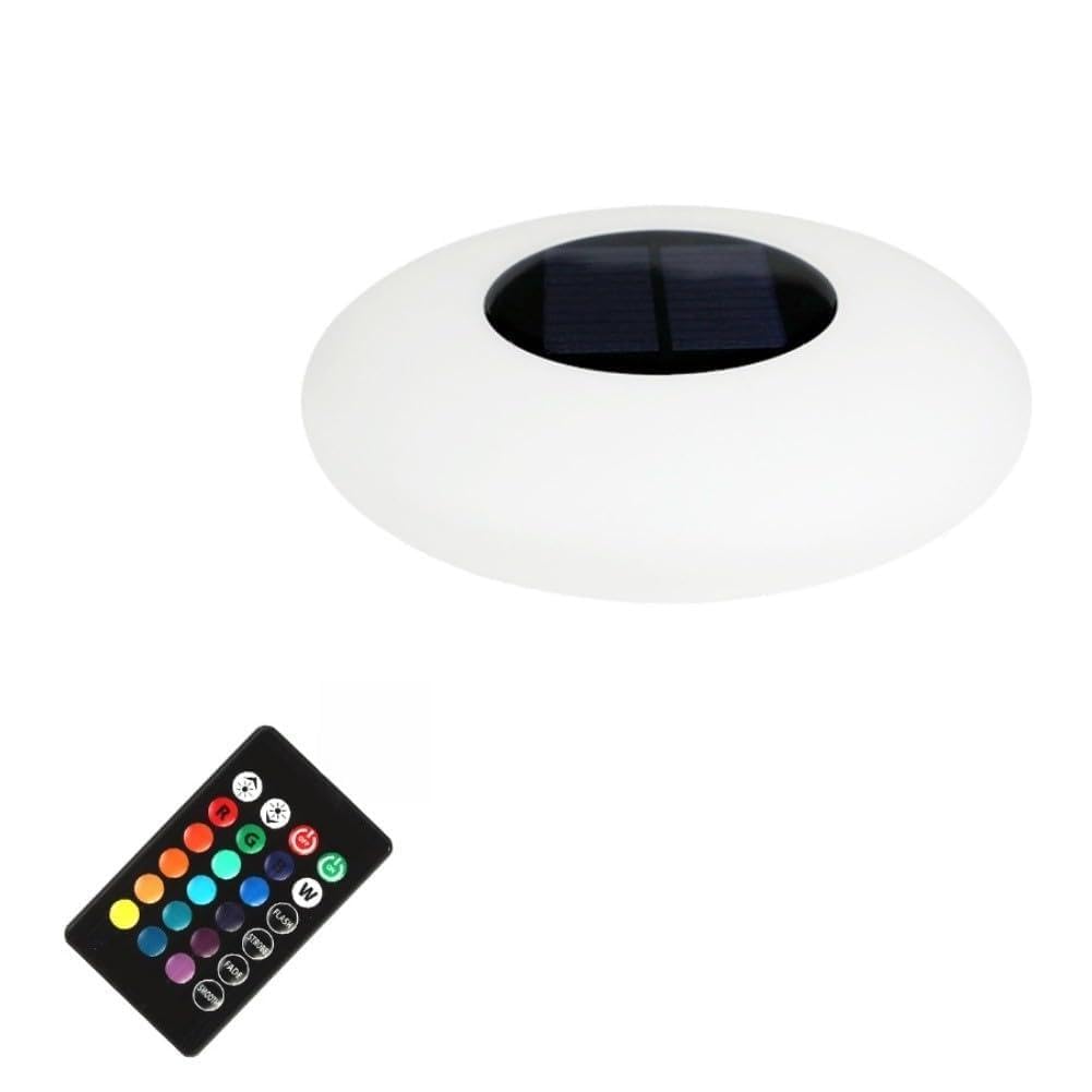 Solar Powered Floating LED Pool Light with 16 RGB Colors and 4 Modes, IP67 Waterproof Outdoor Garden Light Decor