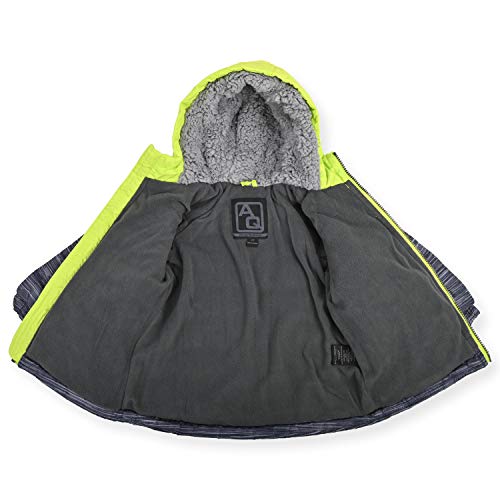 Image of Arctic Quest Boys' Bib Snow Pants and Ski Jacket Water-Resistant Snowsuit For Kids Winter Hooded Jacket, Lime Green, 18M