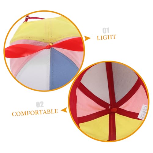 NOLITOY Detachable Propeller Baseball Cap for Outdoor Activities Creative Sunshade Hat Fun Design for Spring and Travel Cute Propeller Cap for Adults Multi3