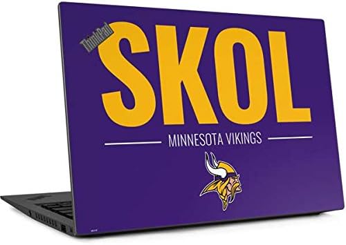 Skinit Decal Laptop Skin Compatible with Thinkpad X1 Carbon (6th Gen 2018) - Officially Licensed NFL Minnesota Vikings Team Motto Design