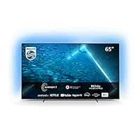 Philips 65OLED707/12 65 Zoll (164 cm) Fernseher 4K OLED TV | Ambilight, UHD &amp; HDR10+ | 120 Hz | Dolby Vision &amp; Dolby Atmos | Mehrzimmer DTS Play-Fi | Google Assistant &amp; Alexa kompatiblen