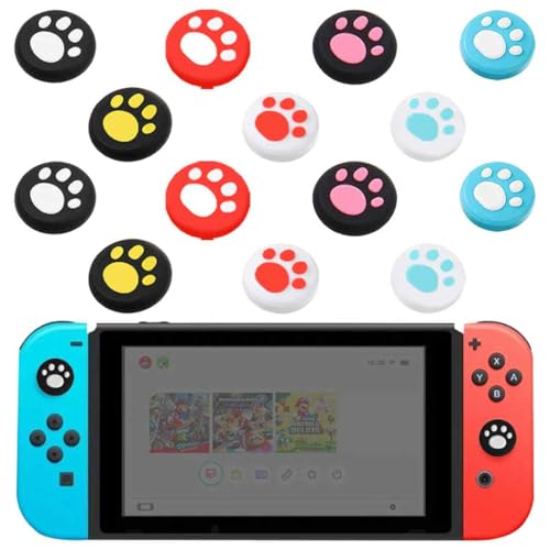14 Pièces Joystick en Silicone, Joystick Switch, Protection Manette Switch, Capuchon de Joystick, Contrôleur Analogique, Housse Souple