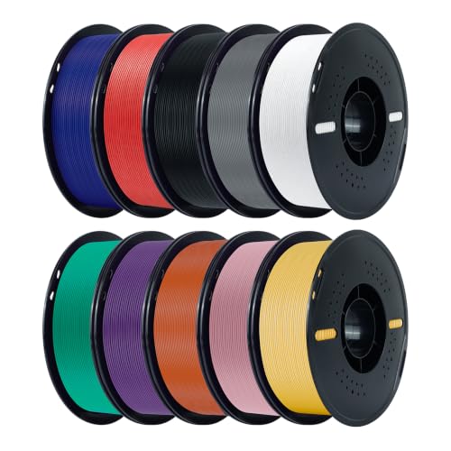 Kingroon High Speed PLA Bundle 3D Printer Filament 1.75mm, 3D Printer Rapid Filament for 30-600mm/s Hyper Printing Filam