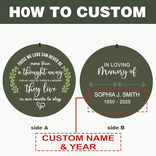 Image of ASTARIN Memorial Wind Chimes for Loss of Loved One /Mother Personalized, Bereavement Wind Chimes Gift for Funeral, Indoor /Outdoor Windchime 30 /36 inch(Produced in Texas)