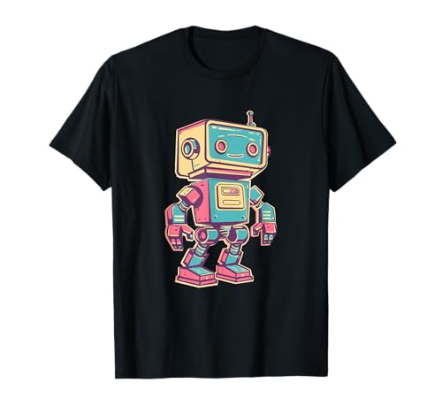 Cute little Robot, Vintage Kids Robot T-Shirt