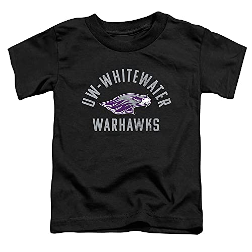 University of Wisconsin-Whitewater Official Uw Whitewater Warhawks Logo Unisex Toddler T Shirt,Black, 4