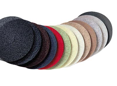 5 disques pads diamètre 406mm pour monobrosse ou autolaveuse (vert)