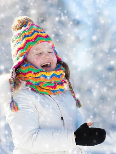 Image of Geyoga 6 Pairs Kids Fingerless Gloves