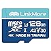 Produktbild LinkMore 128 GB Micro SDXC-Karte, A2, UHS-I, U3, V30, Klasse 10 kompatibel, Lesegeschwindigkeit bis zu 160 MB/s, Schreibgeschwindigkeit bis zu 100 MB/s, SD-Adapter im Lieferumfang enthalten
