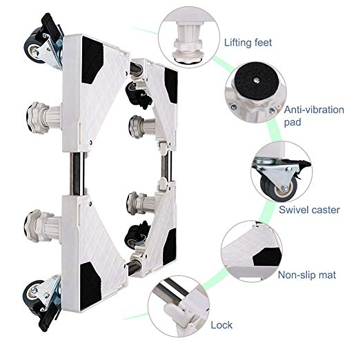 image for Washing Machine Stand sanyi Multi-functional Movable Adjustable Base M