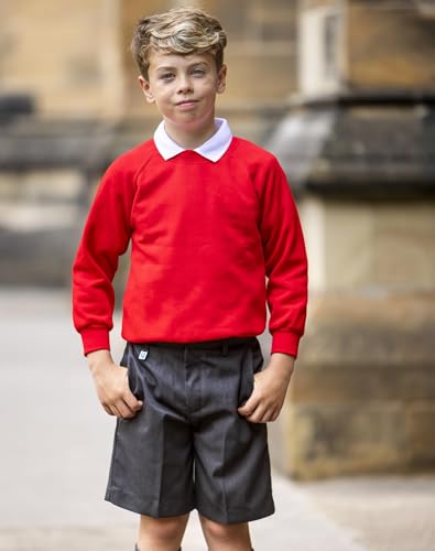 Sudadera escolar unisex que no hace bolas para uniforme diario de niños 2
