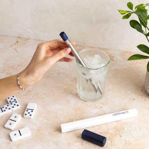 Image of LifeStraw Sip - Reusable Stainless Steel Water Filter Drinking Straw