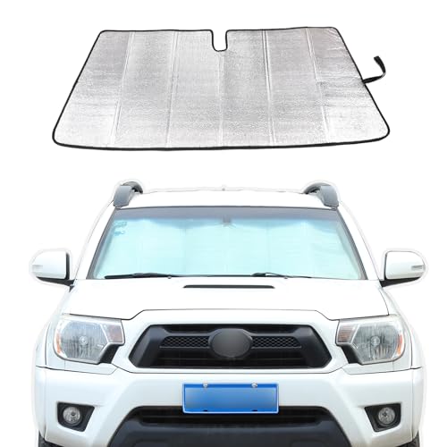 LLKUANG Car Windshield Sun Shade Compatible with Toyota Tacoma 2006-2026 Auto Windshield Sunshades...