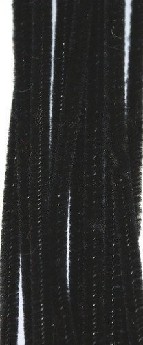 Arts & Crafts World 100 Black Pipe Cleaners, 300 x 4 mm, Craft Supplies, Kid