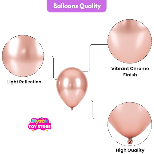 Image of Happy Birthday Decoration Kit for Baby Teenage Girls Men Women Adults Home Table Year With 30 Pc Pink Purple Rose Gold Balloons 1 Pc Rose Gold Happy Birthday Cursive Banner Items Set Combo