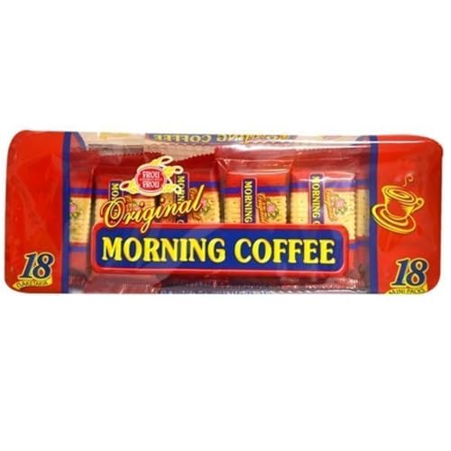Frou Frou Galletas originales de café matutino adecuadas también para hornear pasteles y pastelería, 18 paquetes de 13 g