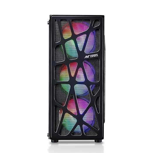 Image of KRYNORCXY Premium Gaming Desktop PC | i7 4770 Processor | 16GB RAM | High-Speed SSD | HD 4600 Graphics | RGB 4-Fan Cabinet | WiFi | HDMI & VGA | Windows 11 Pro (128GB SSD /1TB HDD)