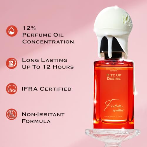 Image of FIEN by mCaffeine Bite of Desire Perfume for Women | Floral Gourmand Scent | 12 Hrs Long Lasting Eau De Parfum with Lavender, Vanilla, Cocoa Premium & Luxurious Perfume for Every Occasion - 100ml