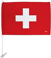 Vista 67 de Bandera de Estados Unidos con poste para coche, bandera para carros, 2 unidades, bandera de América, capó para auto, 4 de julio, decoración