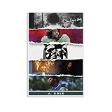 Mousgue J Cole Poster Album Cover Posters for Room Aesthetic Canvas Wall Art Bedroom DecorUnframe-style-4 12x18inch(30x45cm)