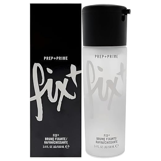 Image of Prime Fix Makeup Fixer Setting Spray - Lightweight Hydrating Mist for Long-lasting Makeup, Refreshes & Sets Face, 100ML, Suitable for All Skin Types (Prime, Medium)
