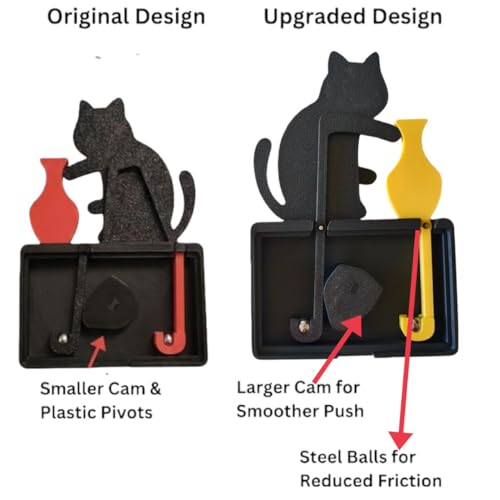 Imán Decorativo Gato Negro con Jarrón Giratorio miniatura 3