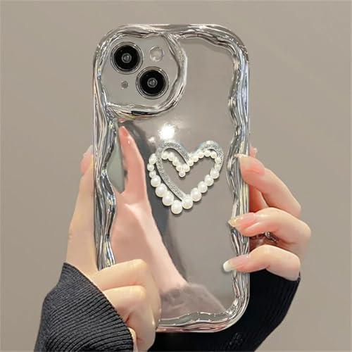 Coque de téléphone pour iPhone 13, 12, 11 Pro Max en silicone souple argenté - 3