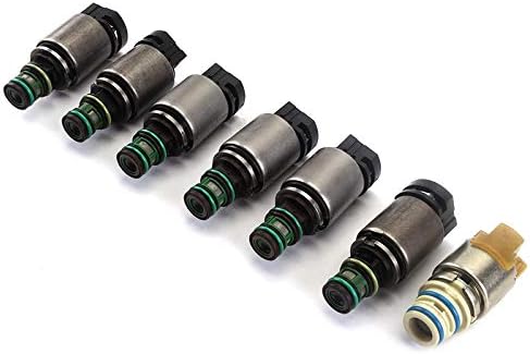Refurbish 6R60 6R80 7PCS Car Transmission Valve Body Solenoid Kit Compatible with Fo-rd Explor-er Expeditio-n Ranger F150 Mustan-g Territory Lincol-n Mercur-y