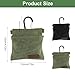 Kzanvov 2Pcs Dog Treat Pouch, Dog Treat Pouches for Pet Training, Portable Auto Closing Dog Walking Bag with Carabiner for Puppy Travel or Outdoor Use Black Green