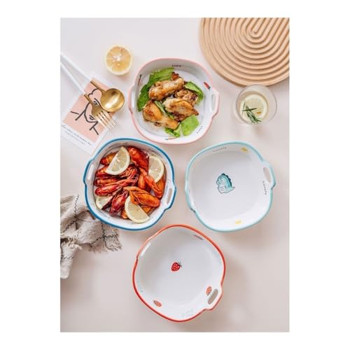 Plat de cuisson céramique vaisselle sous glaçure verte à anse