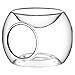 OSALADI Clear Glass Tealight Candle Holder Oil Burner, Essential Oil Burner Scented Wax Melt Warmer, Round Votive Candle Holders Aromatherapy Aroma Diffuser for SPA Yoga Bedroom Home