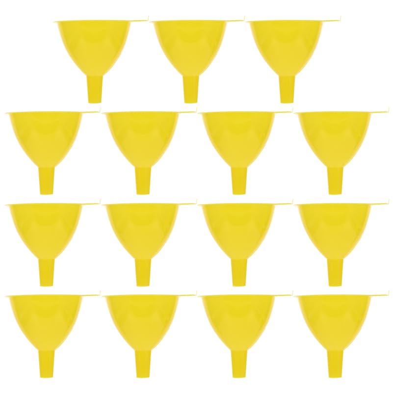 PRETYZOOM 15pcs Plastic Funnel Funnel for Laboratory Kitchen Use Lightweight Design for Easy Liquid Transfer and Storage